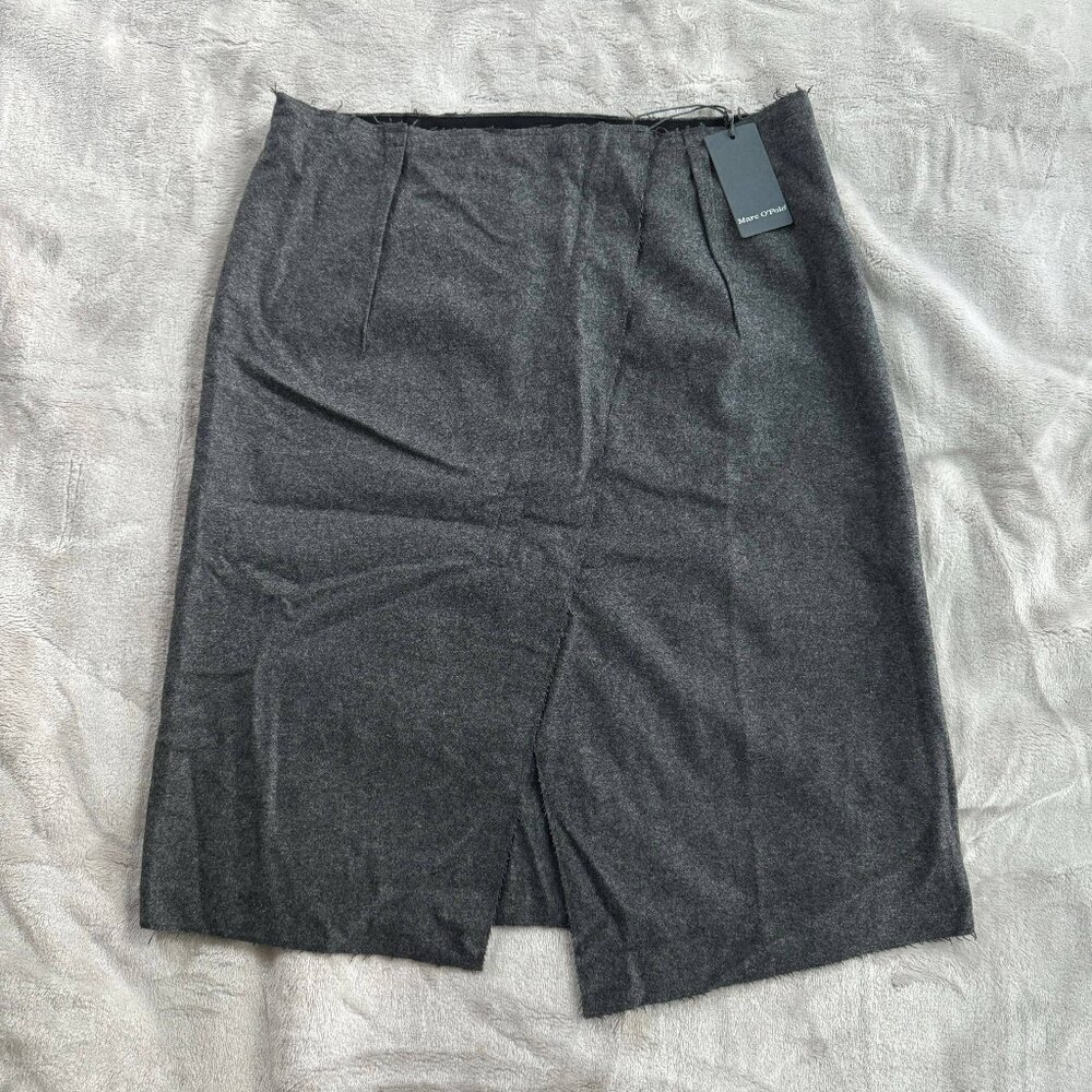 Marc O'Polo Asymmetrical Dark Gray Pencil Skirt
